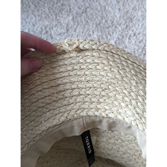 Torrid Paper Straw Wide Brim Hat Size M/L - Picture 7 of 7